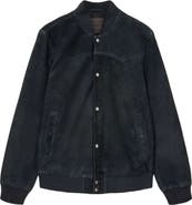 AllSaints Stafford Suede Bomber Jacket