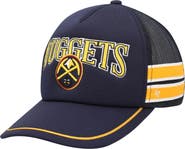 '47 Men's '47 Navy Denver Nuggets Sidebrand Stripes Trucker Adjustable Hat