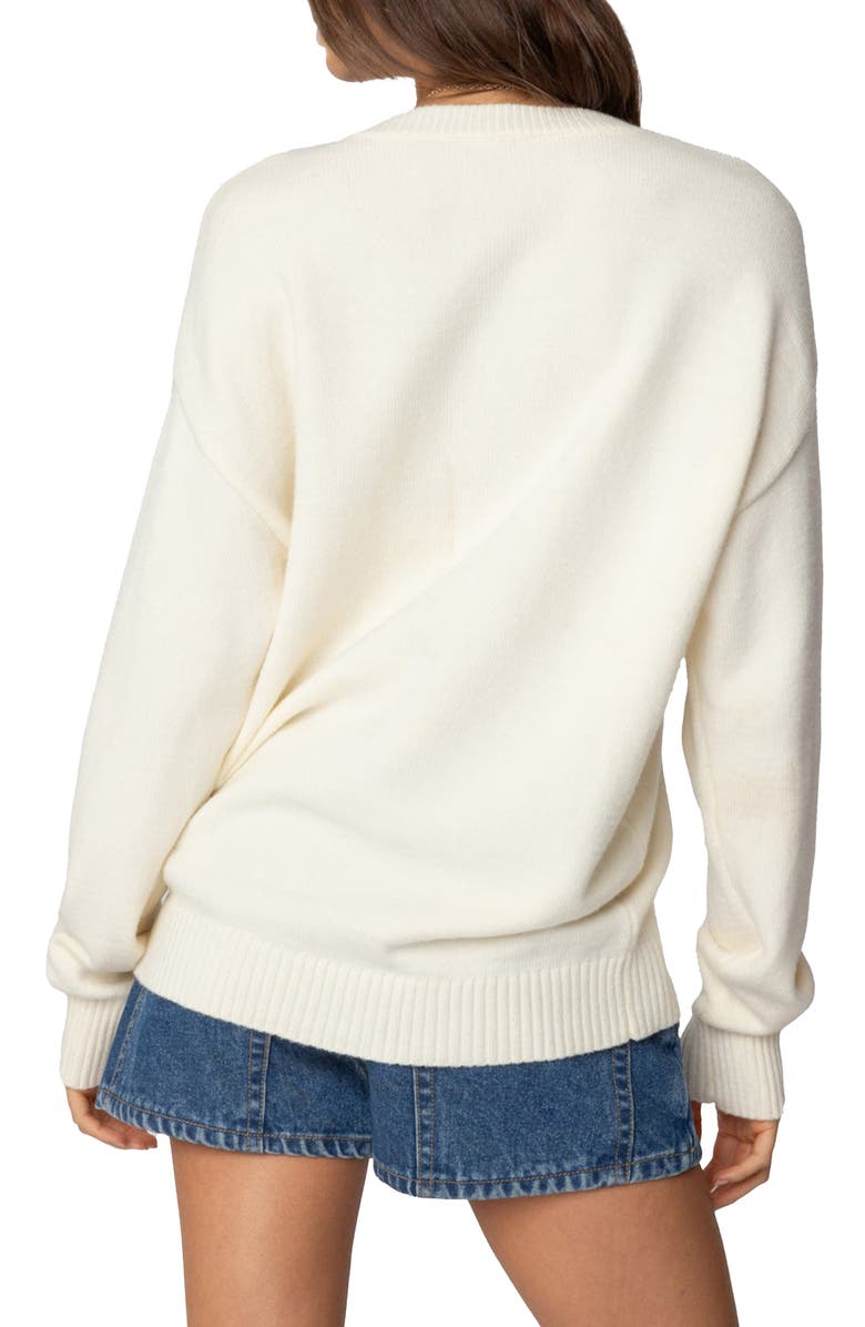EDIKTED 76 Sweater, Alternate, color, Cream
