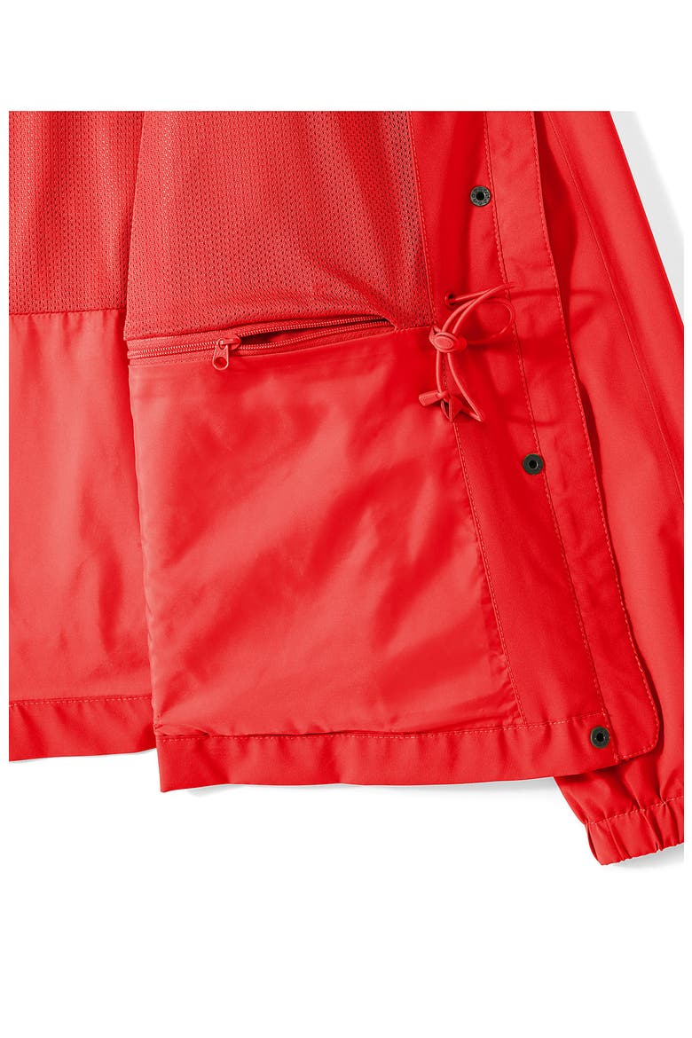 Squall Packable Rain Jacket, Alternate, color, Coral Red