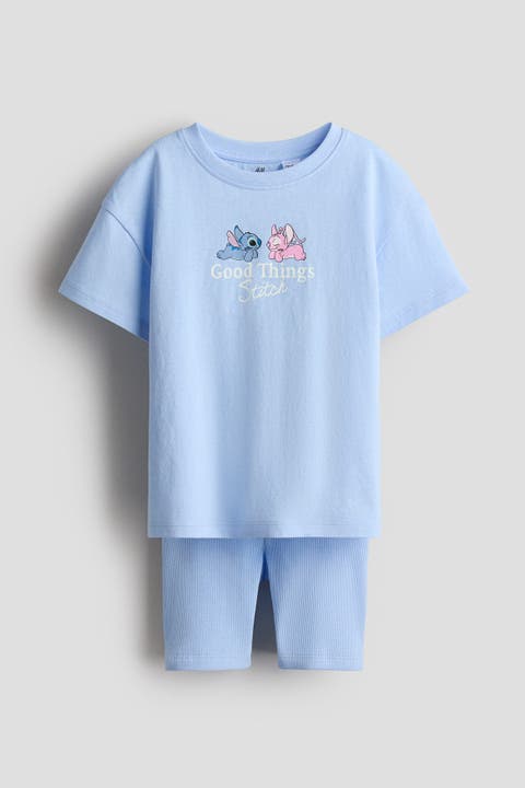 2-piece printed cotton set