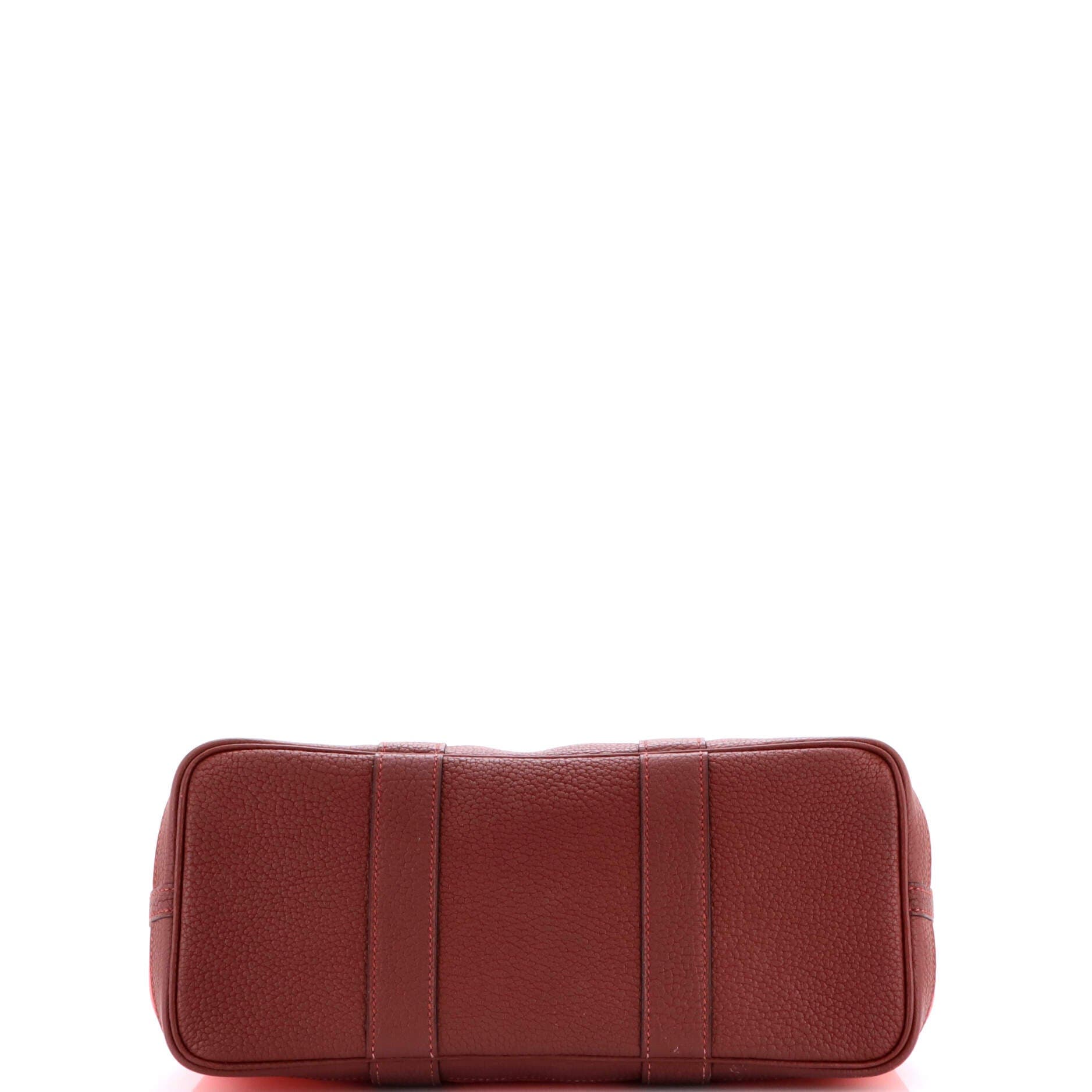 Pre-Owned Hermes Garden Party Tote Toile and Leather 30, Alternate, color, Rose Texas