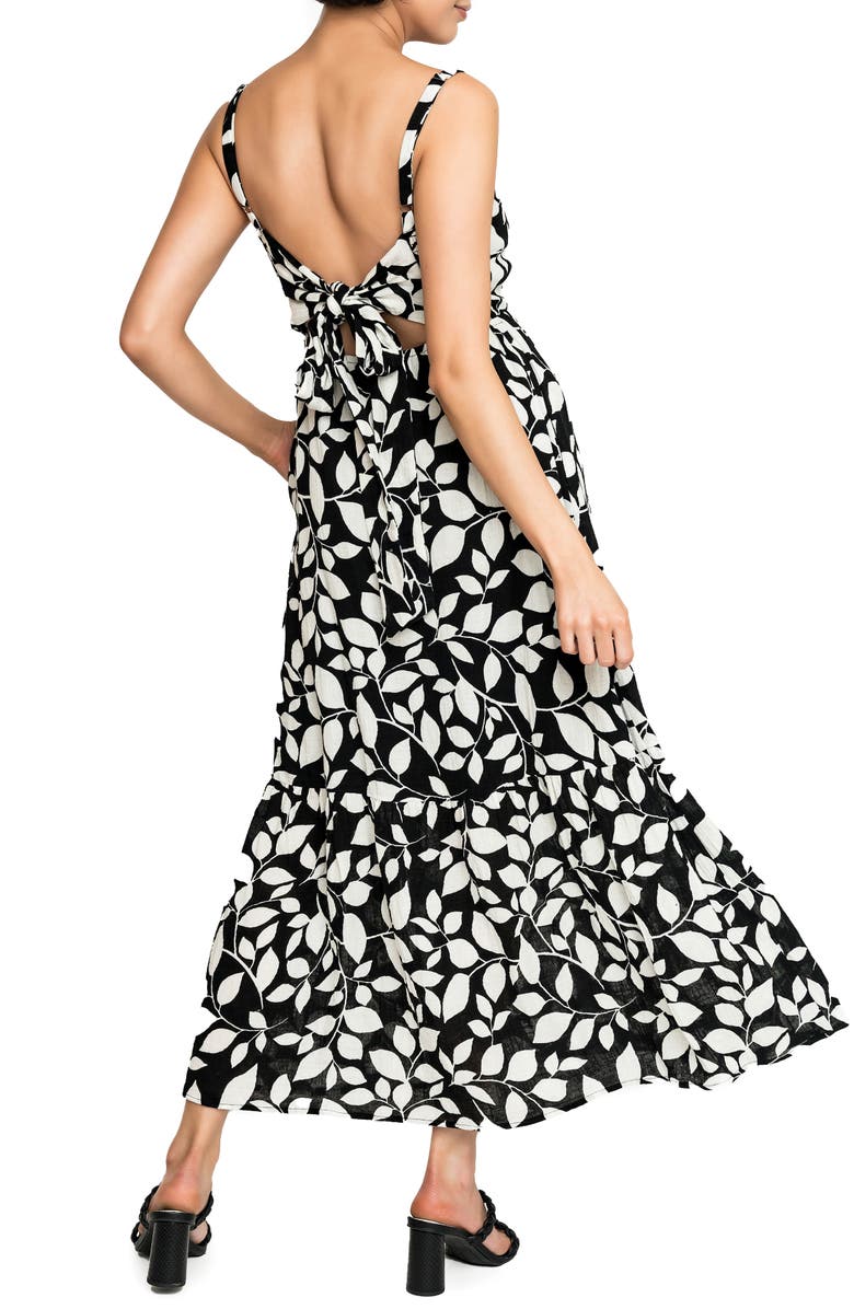 GIBSONLOOK Carmen Tie Back Maxi Sundress, Alternate, color,