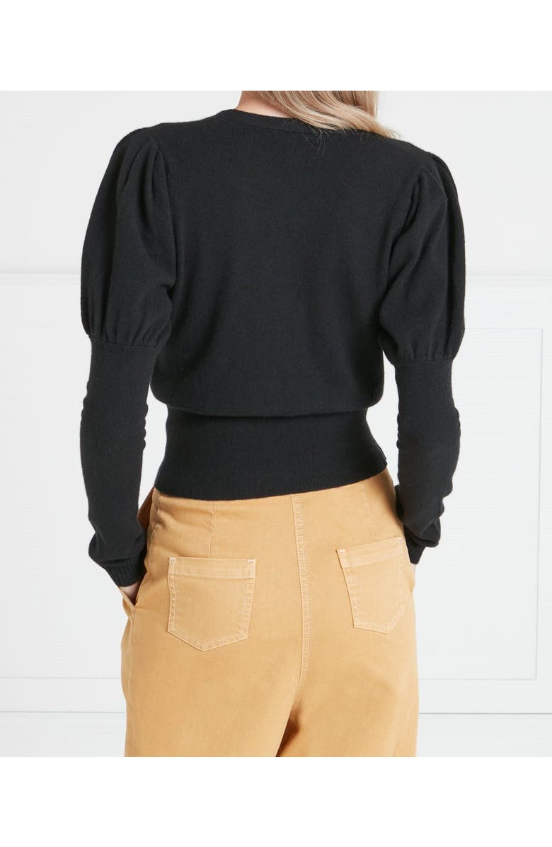 Temperley London Tonal T-Logo Cardigan, Alternate, color, Black