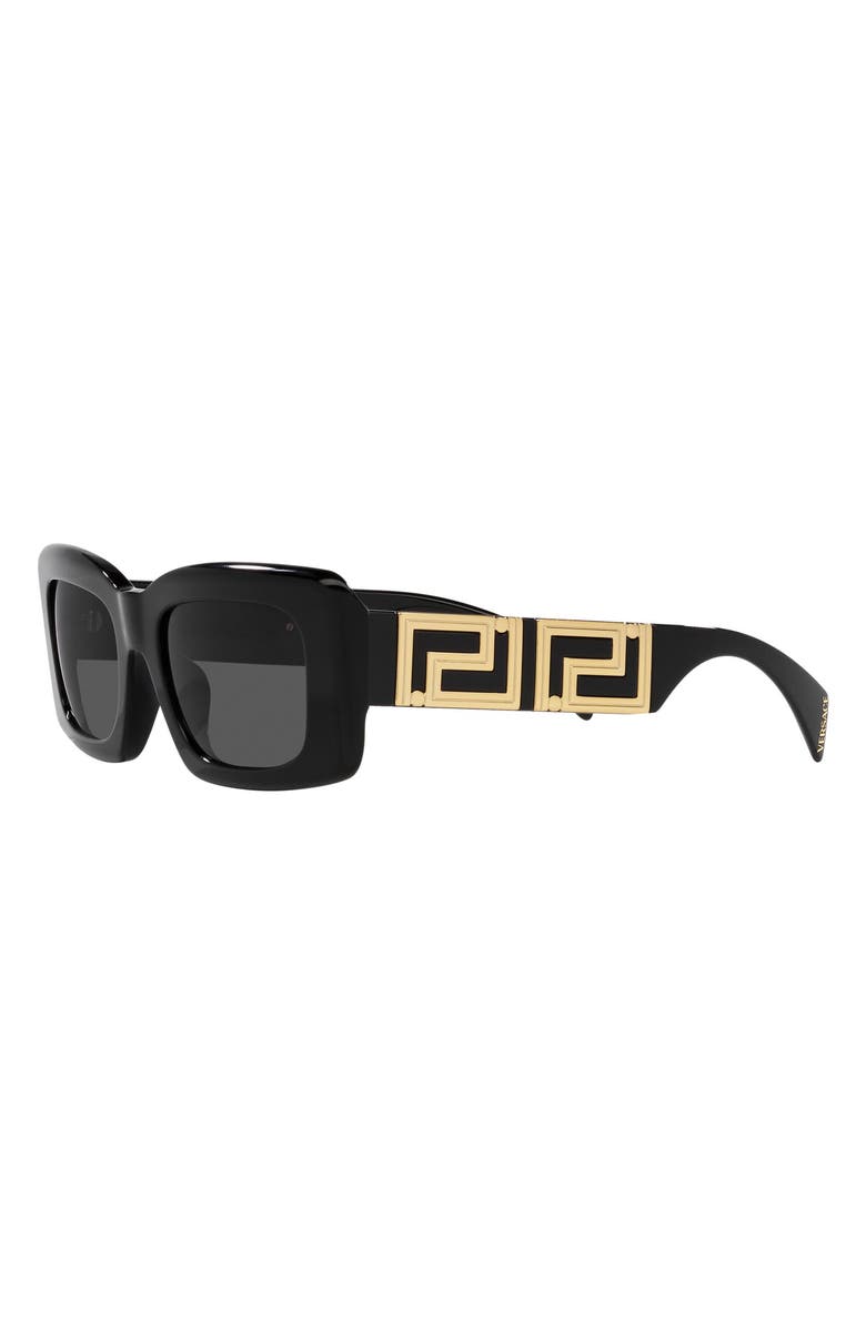 Versace 54mm Rectangular Sunglasses, Alternate, color, 