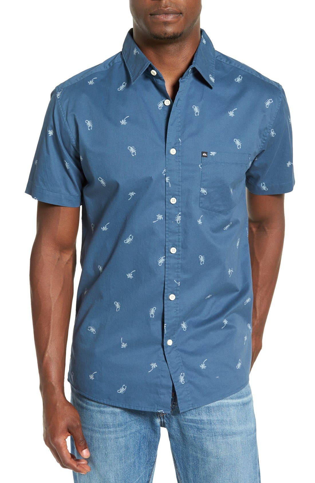 Quiksilver Short Sleeve Cotton Sport Shirt (Men) | Nordstrom