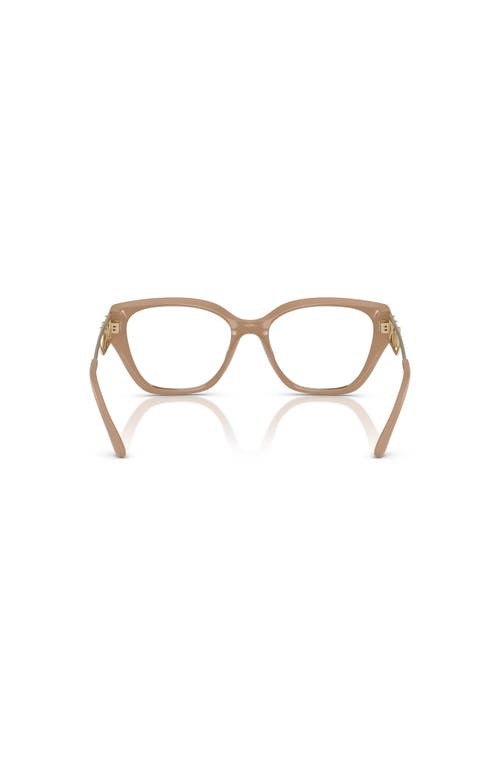 Michael Kors 54mm Square Optical Glasses In Nude