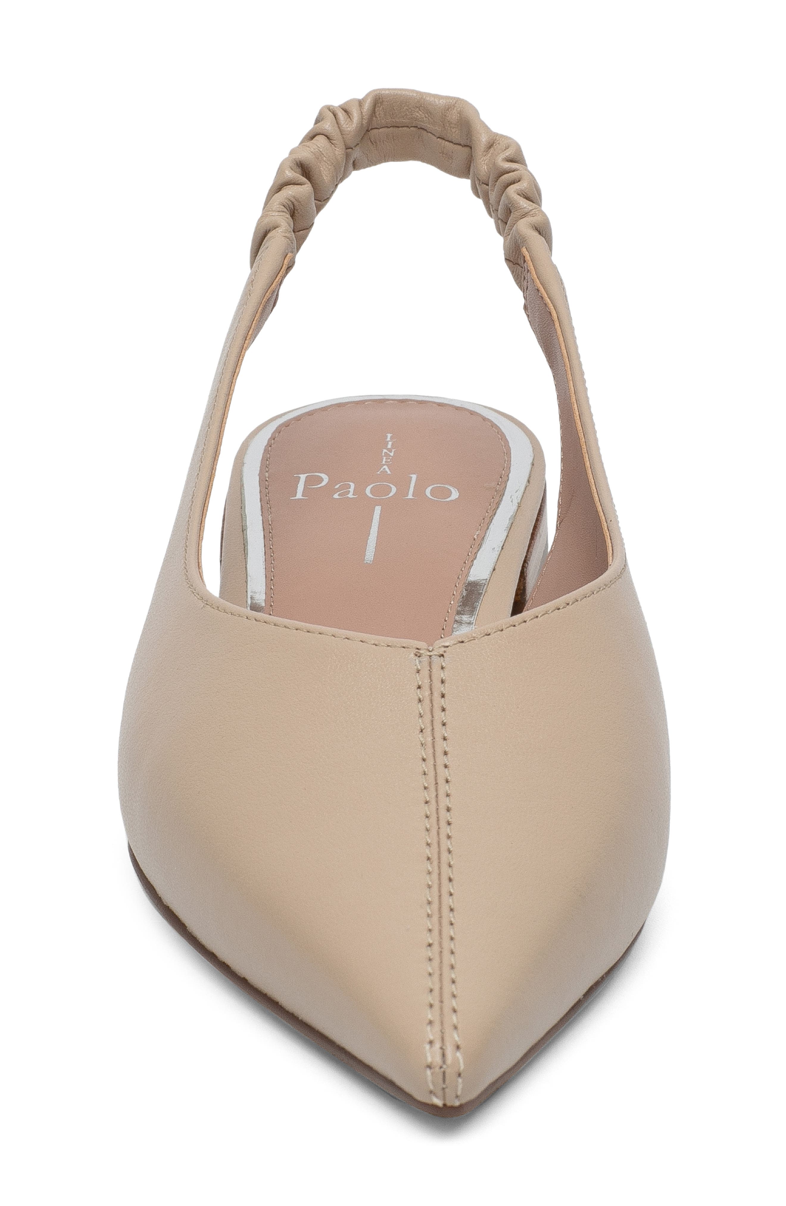 Diana Slingback Pointed Toe Flat, Alternate, color, NUDE