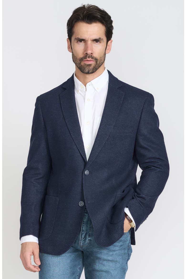 Wool Blend Sport Coat, Alternate, color, BLUE