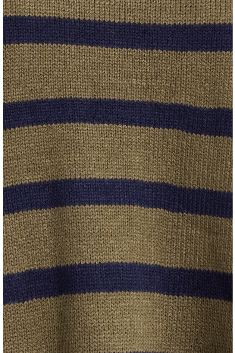 Slayder Stripe Mock Neck Sweater, Alternate, color, OLIVE MULTI