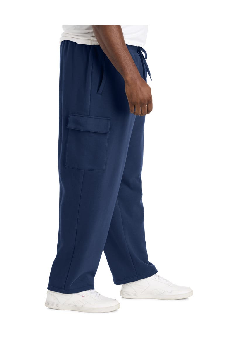 Reebok Big & Tall Performance Supersoft Cargo Sweatpants, Alternate, color, Collegiate Navy
