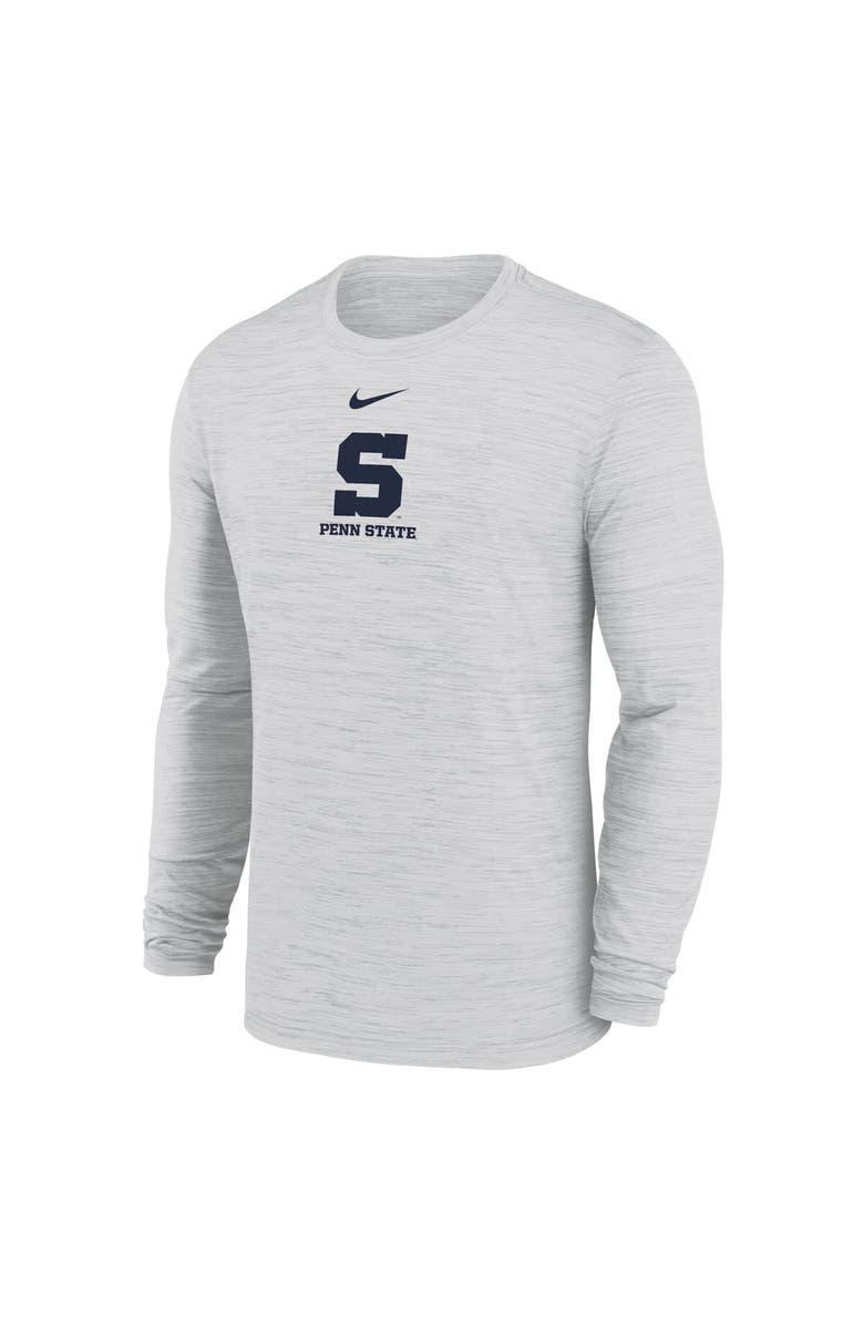 Nike Men's Nike White Penn State Nittany Lions 2025 Sideline Velocity Performance Long Sleeve T-Shirt, Alternate, color, 