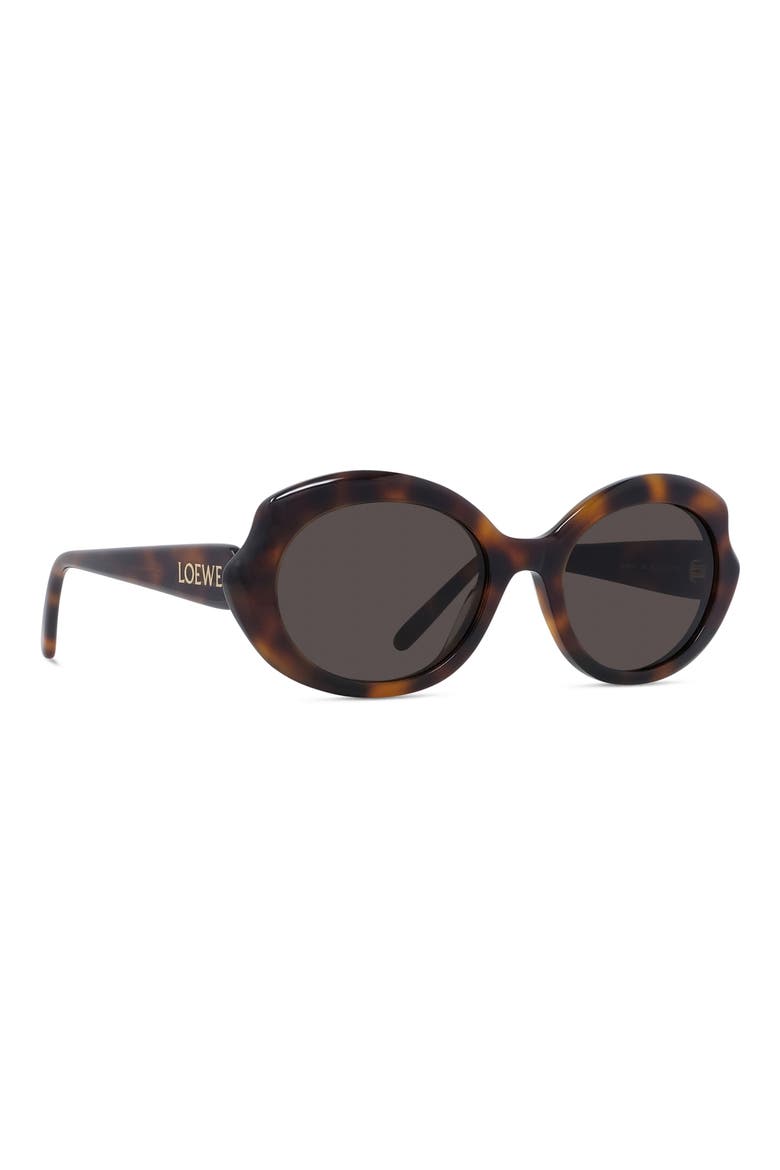 Thin Mini 54mm Oval Sunglasses, Alternate, color, DARK HAVANA / BROWN