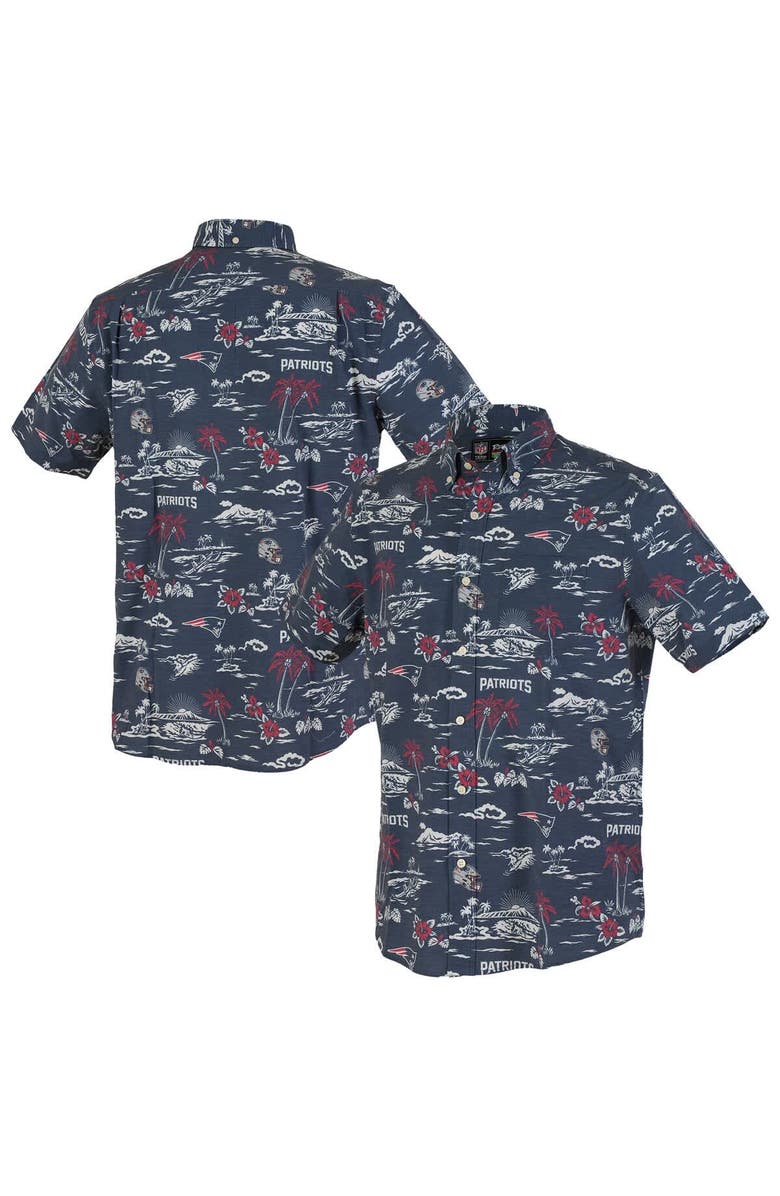 Reyn Spooner Men's Reyn Spooner Navy New England Patriots Kekai Performance Button-Down Shirt, Main, color, Navy