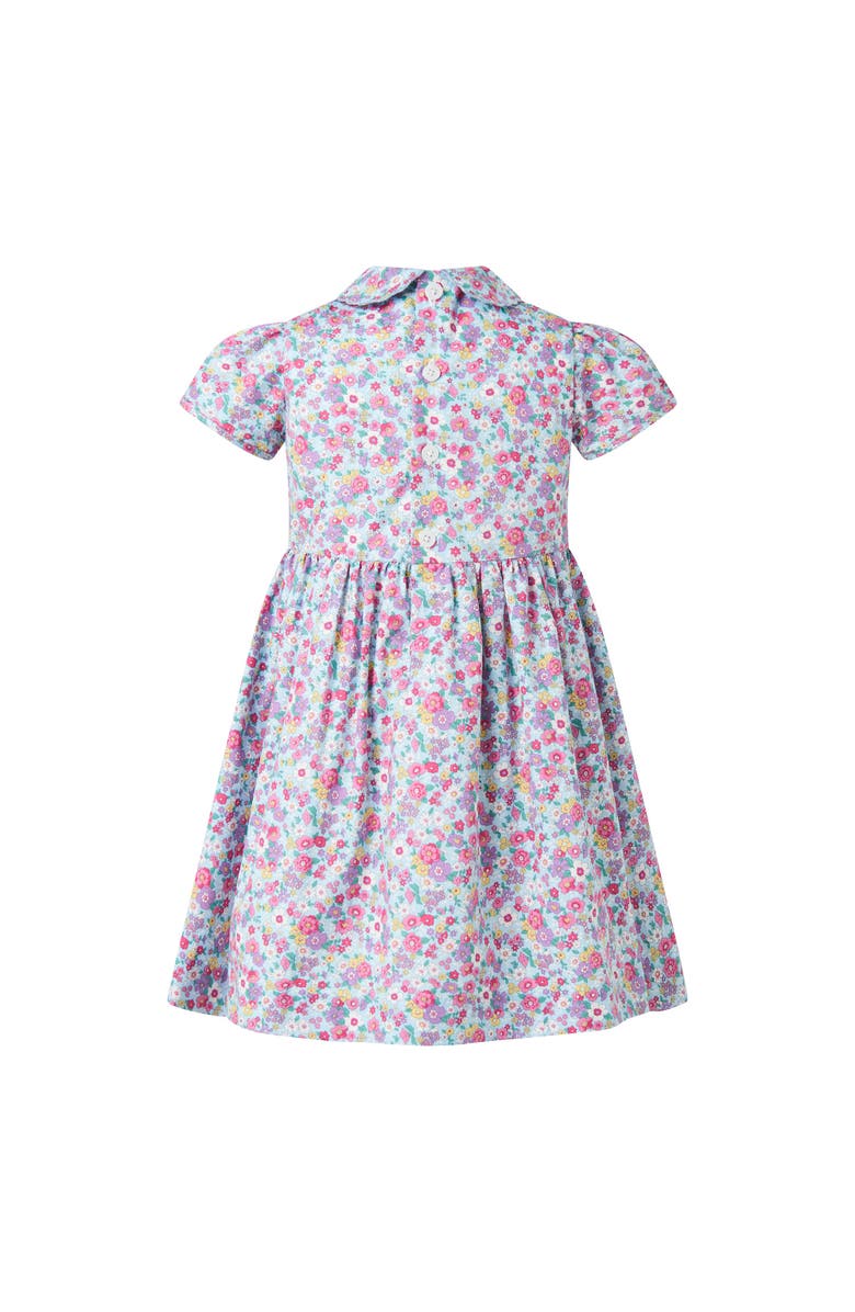 Rachel Riley Candy Floral Half Button-Front Dress, Alternate, color, 