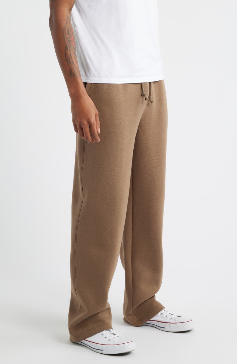 BP. Straight Leg Fleece Sweatpants, Alternate, color, Brown Shiitake
