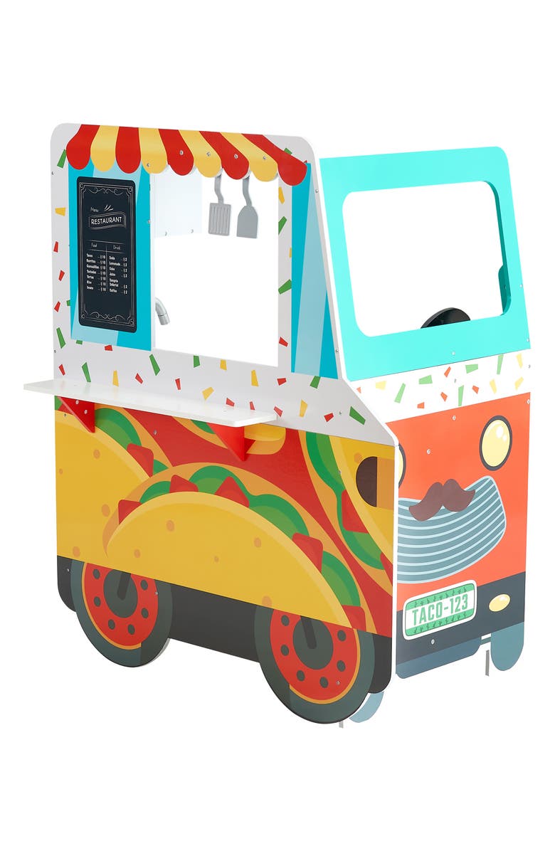 Teamson Kids My Little Helper Kids Play Taco Truck Playset, Main, color, Multi Color