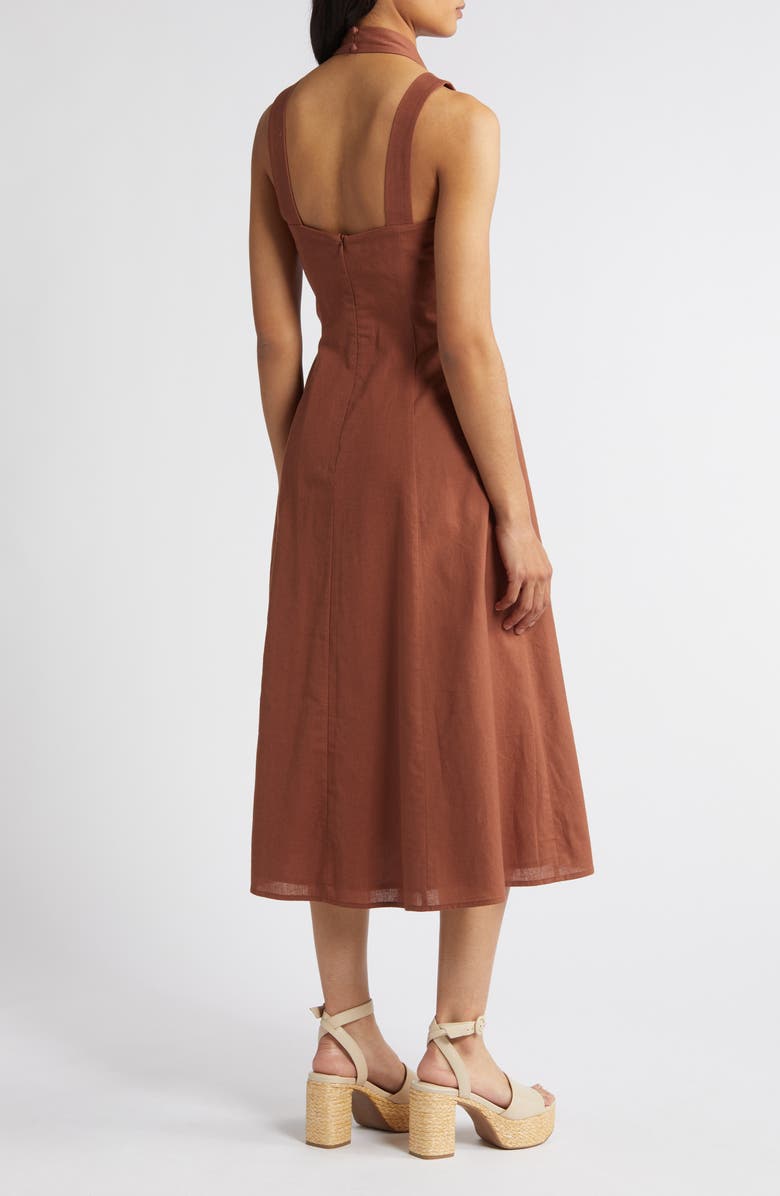 Du Paradis Positano A-Line Midi Dress, Alternate, color,