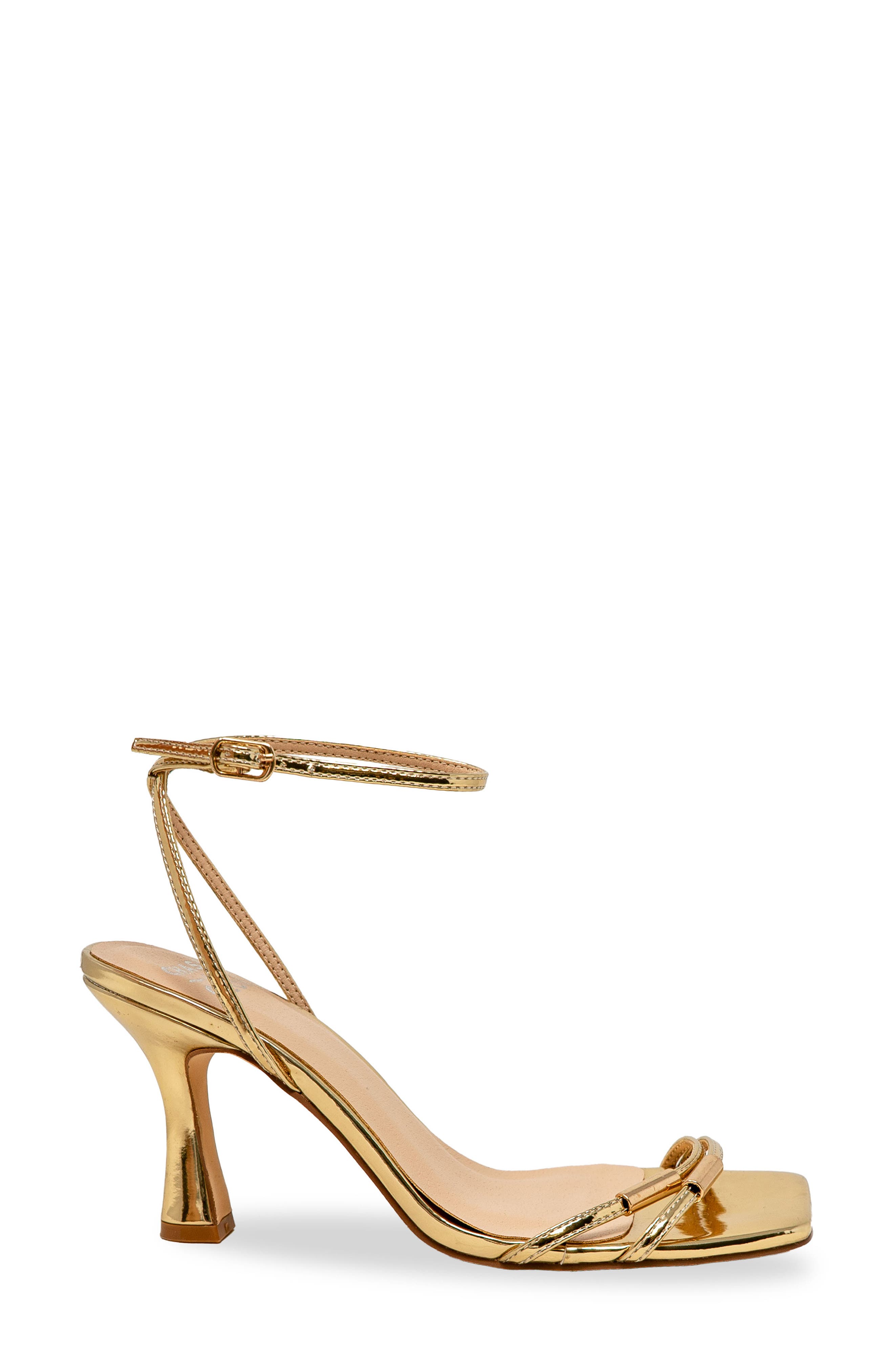 CHASE AND CHLOE Cielle Ankle Strap Sandal, Alternate, color, Gold Metallic