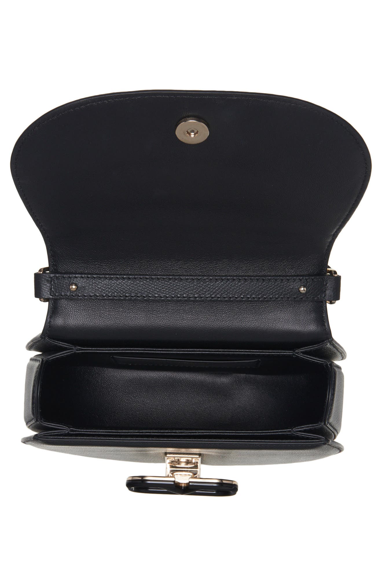 Valentino Garavani VSling Leather Saddle Bag, Alternate, color, 