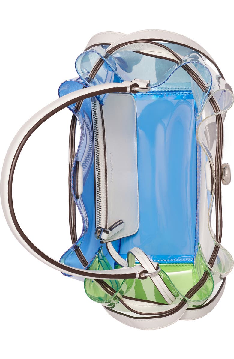 Tory Burch Romy Colorblock Clear Bucket Bag, Alternate, color,