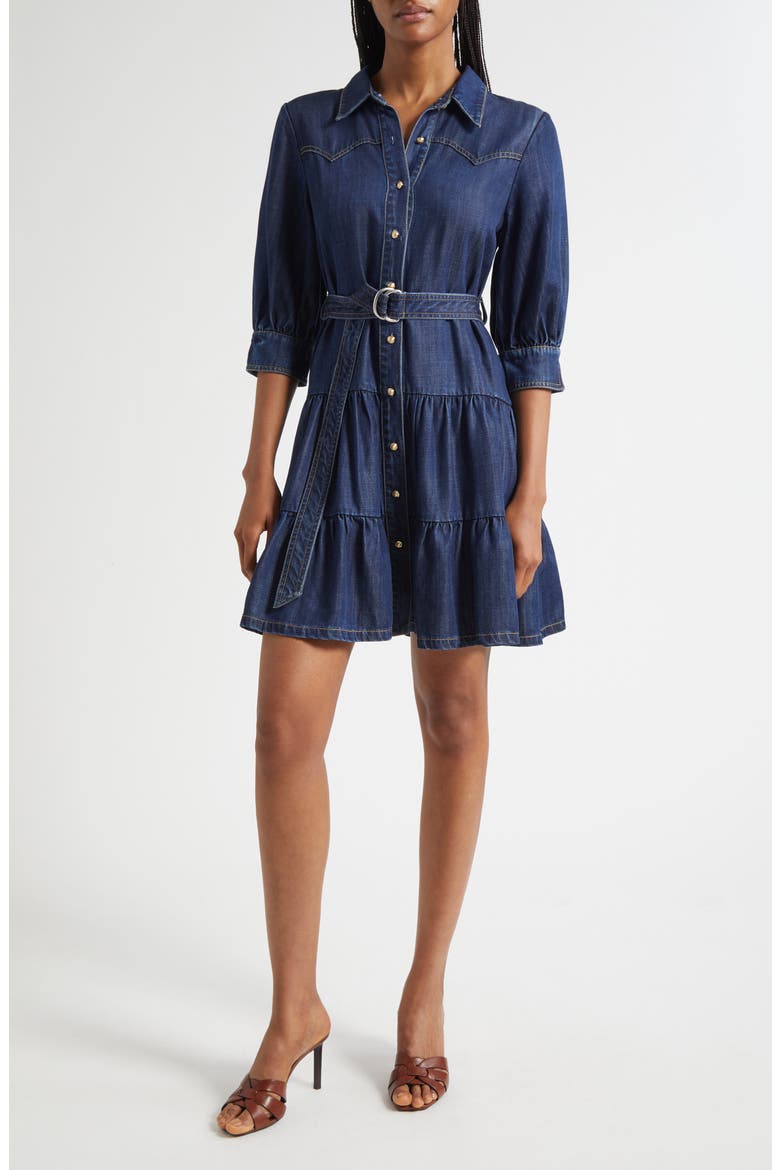 Ophelia Denim Shirtdress, Main, color, MER