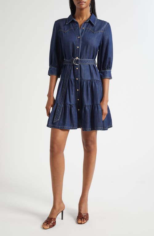 Cinq À Sept Ophelia Denim Shirtdress In Blue