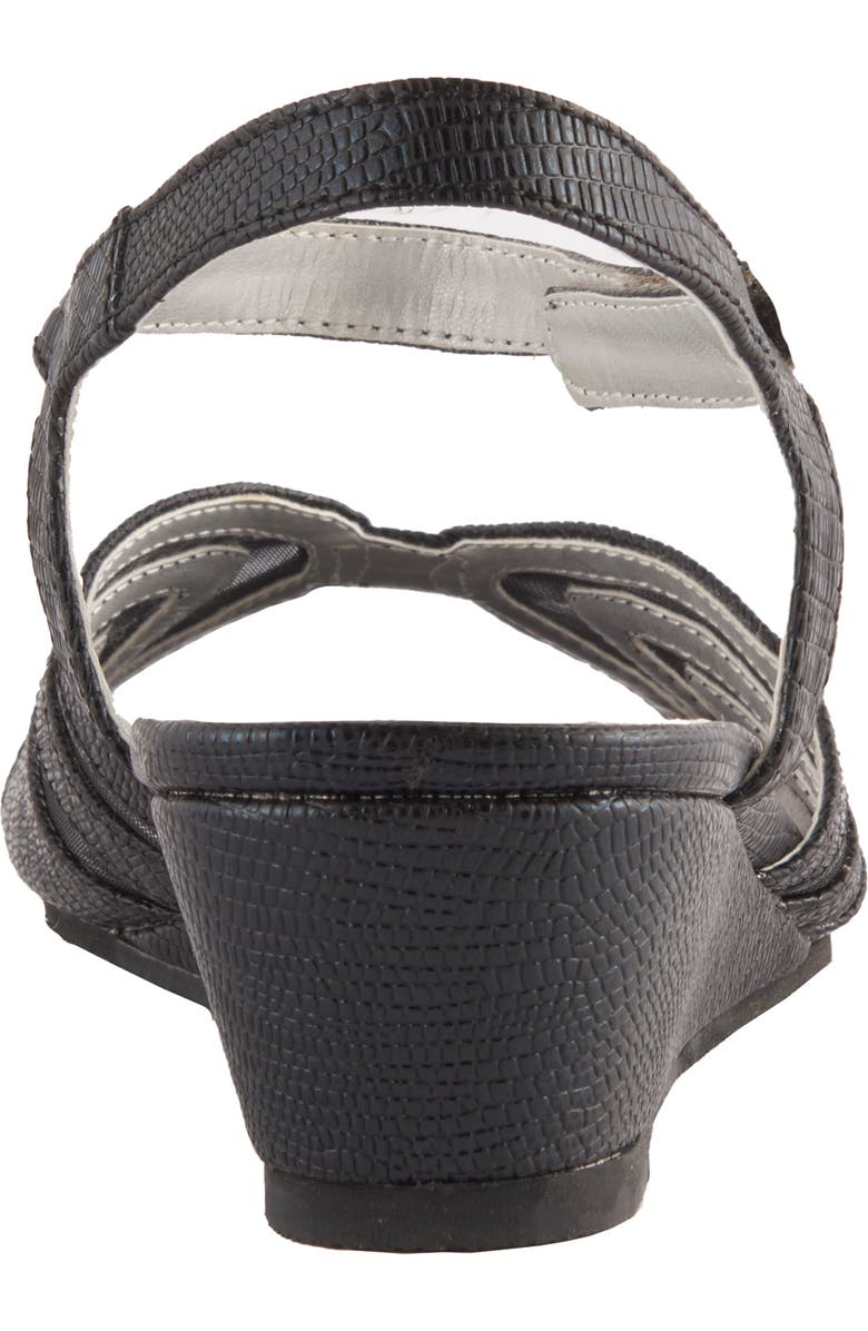 David Tate Admire Lizard Embossed Sandal, Alternate, color,