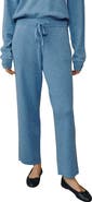 Bella Dahl Whipstitch Straight Leg Sweater Pants