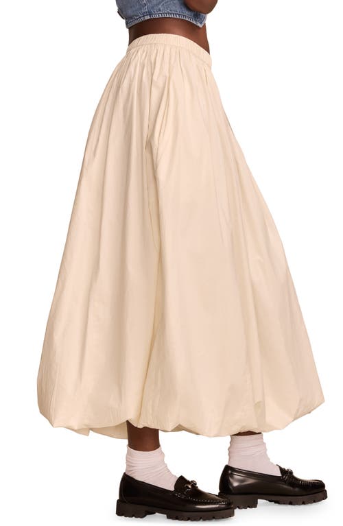 LUCKY BRAND LUCKY BRAND COTTON POPLIN BUBBLE HEM MAXI SKIRT