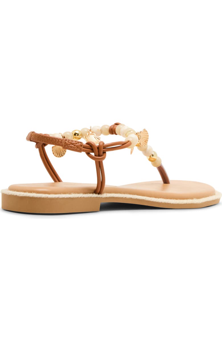 Madden Girl <p>Shells T-Strap Sandal (Women) </p>, Alternate, color, Cognac Multi
