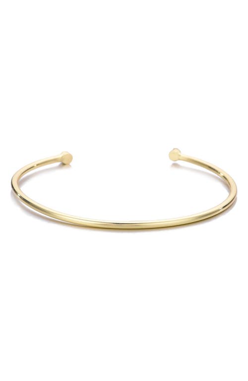 Adornia Crystal Endcap Cuff Bracelet In Gold