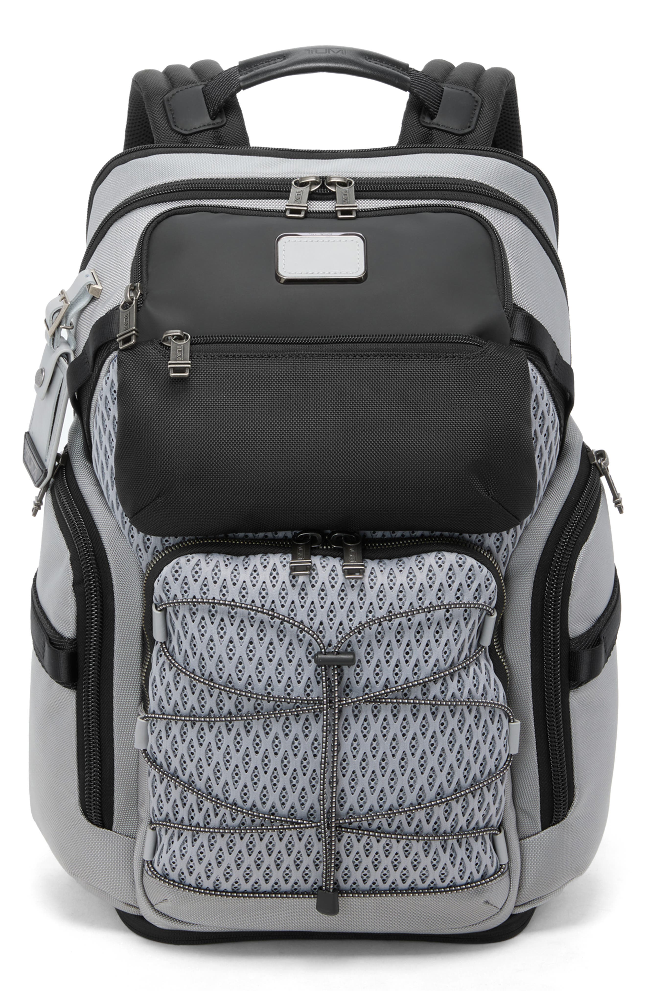 TUMI Alpha Bravo Nomadic Backpack, Main, color, Pearl Grey Mesh