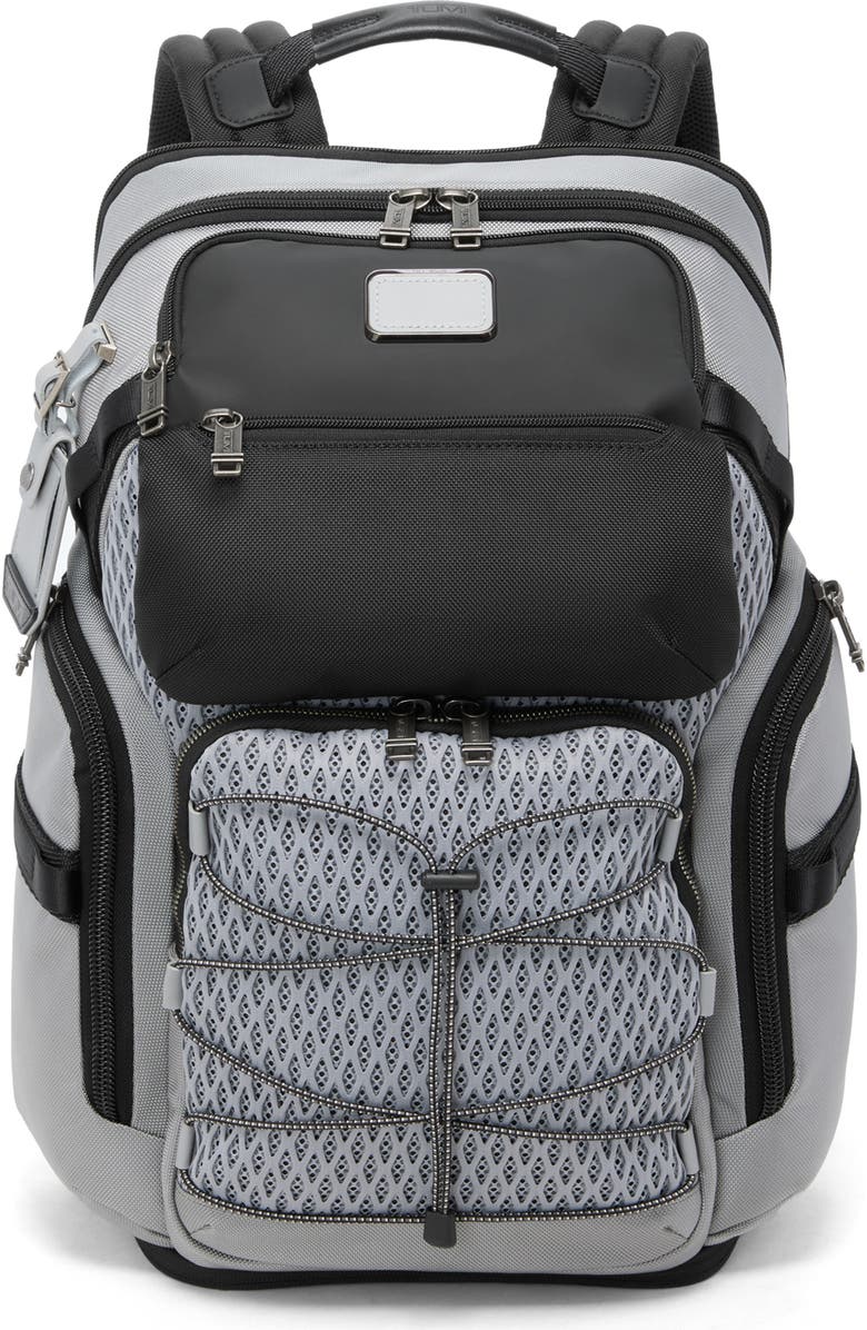 TUMI Alpha Bravo Nomadic Backpack, Main, color, Pearl Grey Mesh
