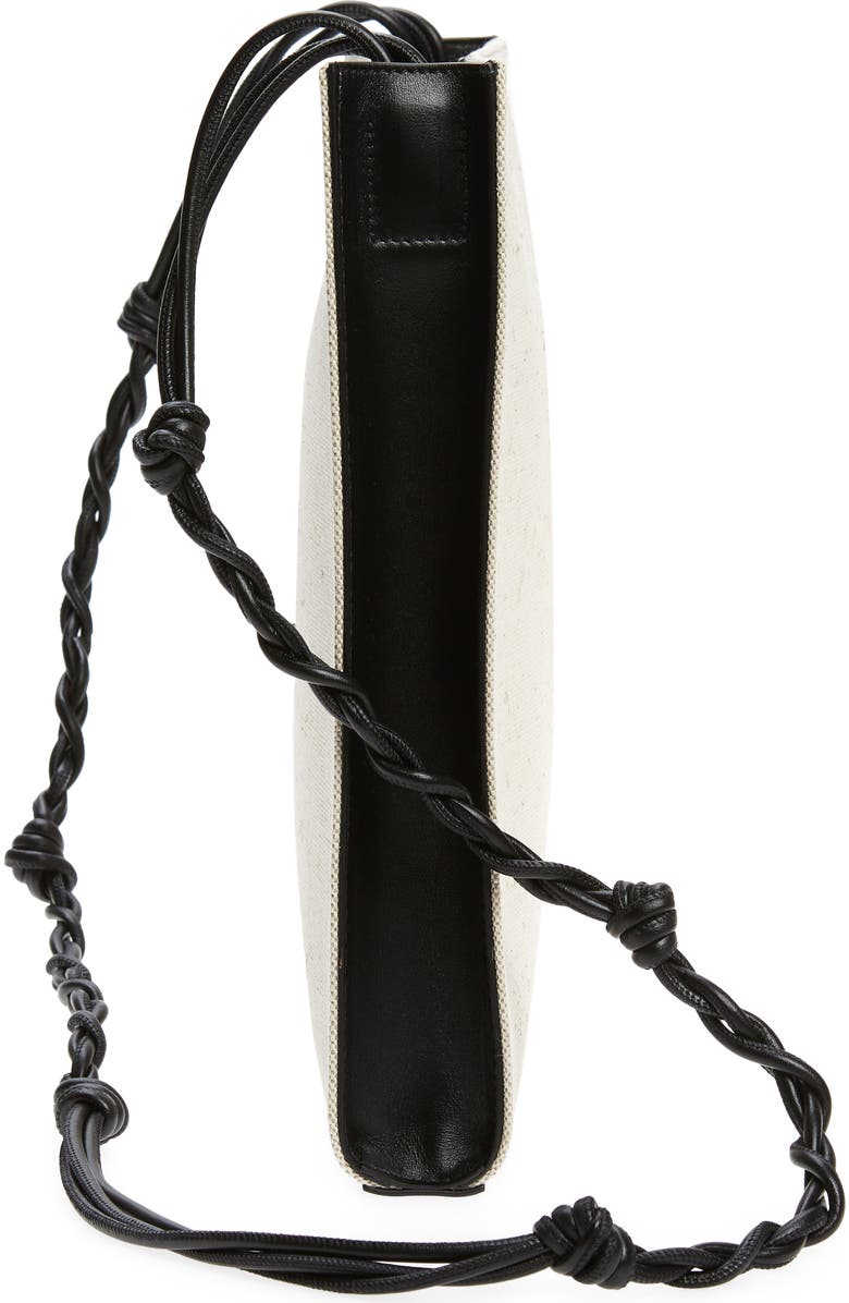 Jil Sander Medium Tangle Canvas & Leather Shoulder Bag, Alternate, color,