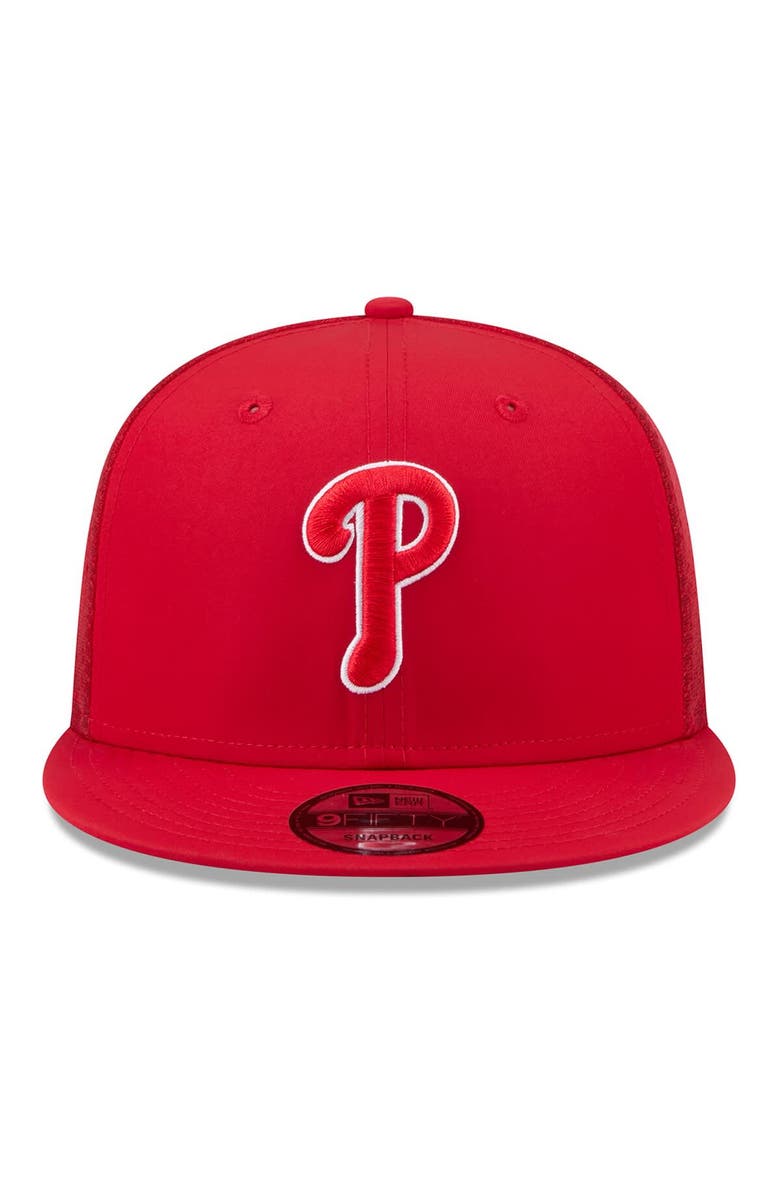 New Era Men's New Era Red Philadelphia Phillies 2026 Batting Practice 9FIFTY Snapback Hat, Alternate, color, Red