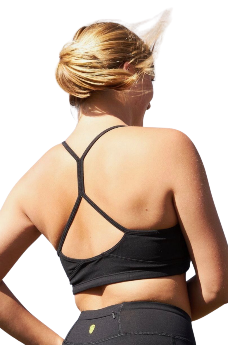 Yellowberry Tink Strappy Sports Bra, Alternate, color, Starry Night