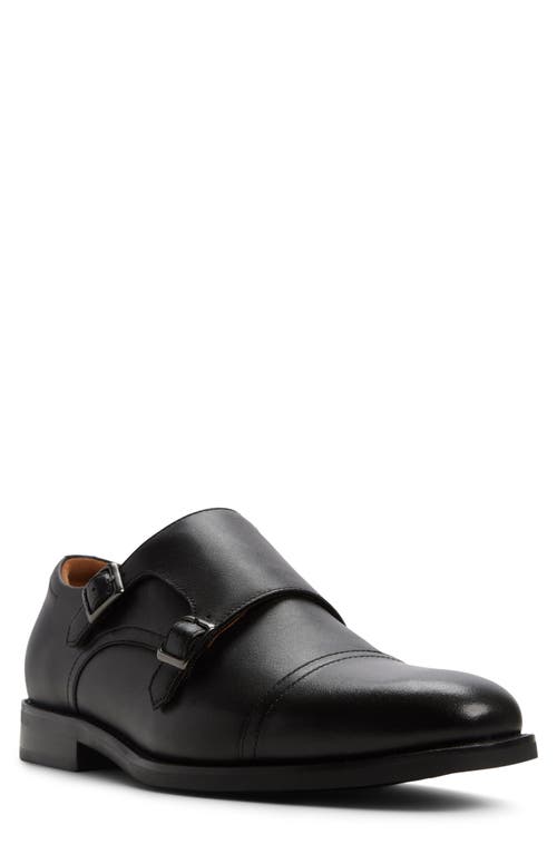 ALDO Argyle Monk Strap Shoe in Black 