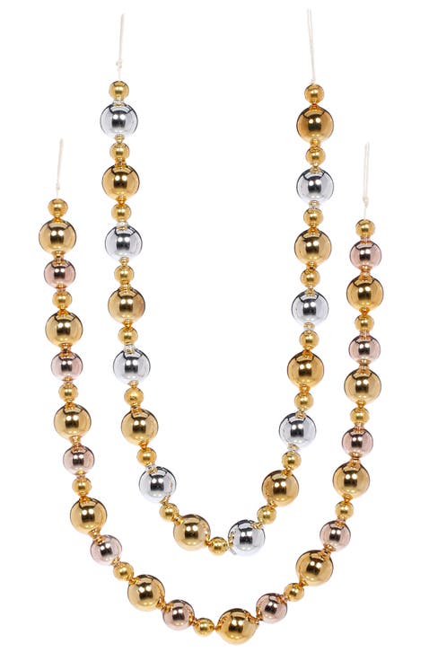 Two-Tone Ball Garland, Set of 2