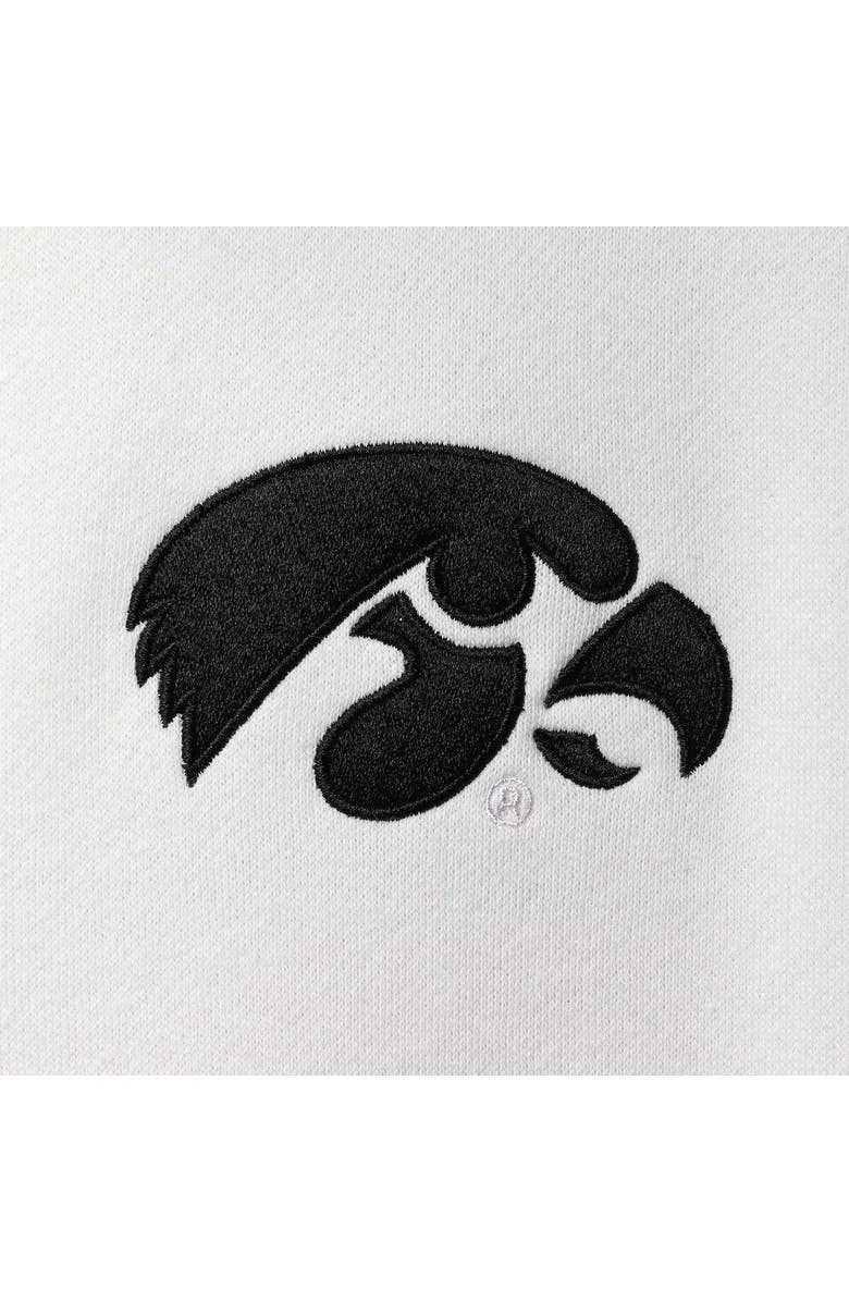 COLOSSEUM Men's Colosseum White Iowa Hawkeyes Tortugas Logo Quarter-Zip Jacket, Alternate, color, White