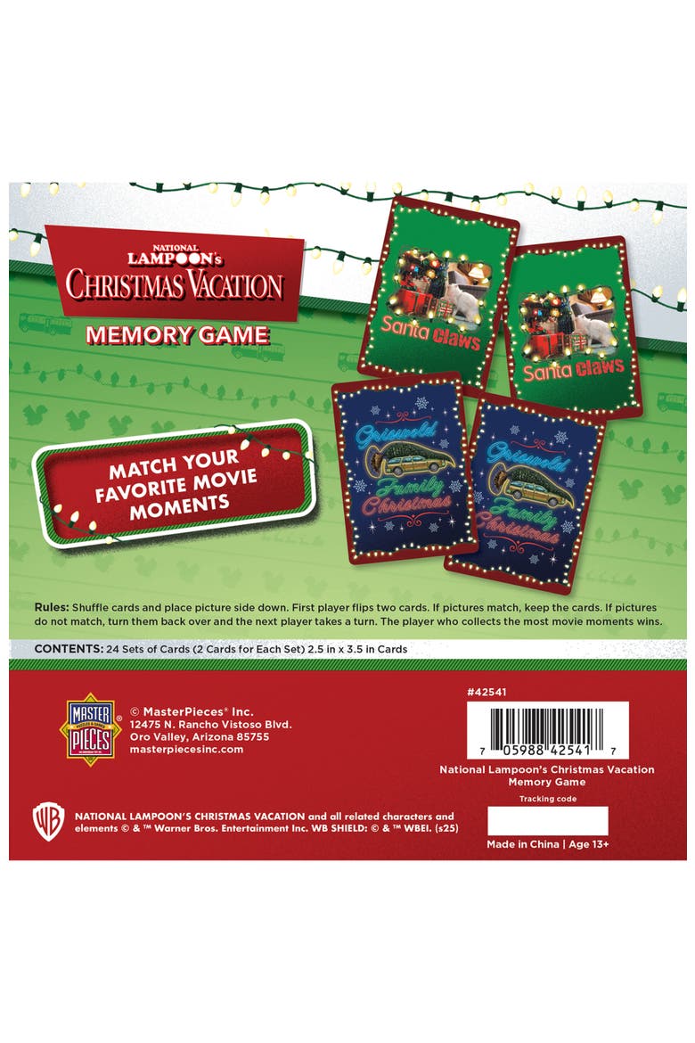 Christmas Vacation Memory Game, Alternate, color, Multicolor