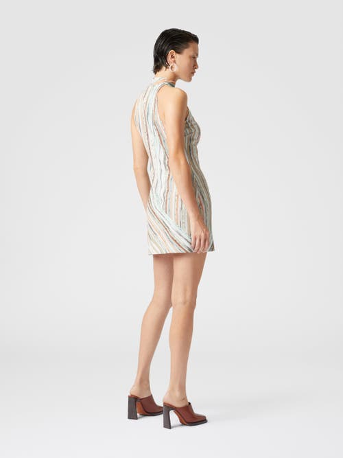 Missoni Women's Multicolor Viscose Blend Mini Dress | Size It 40 | Ds25sg1tbr002h Color Sm9kr In Multicoloured