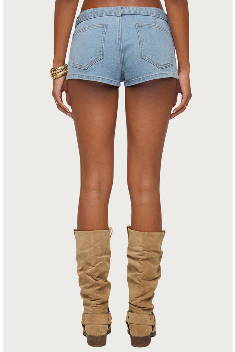 Ciel Low Rise Micro Denim Shorts, Alternate, color, LIGHT-BLUE-WASHED