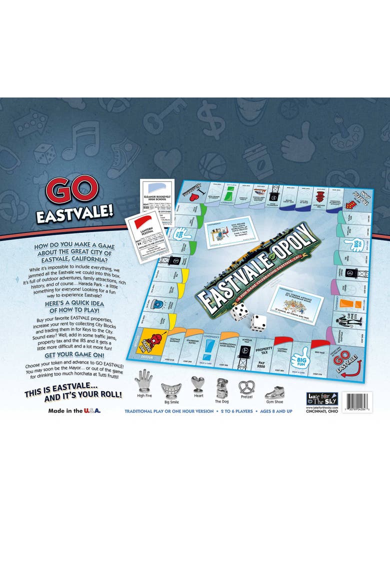 Eastvale Opoly Board Game, Alternate, color, Multicolored
