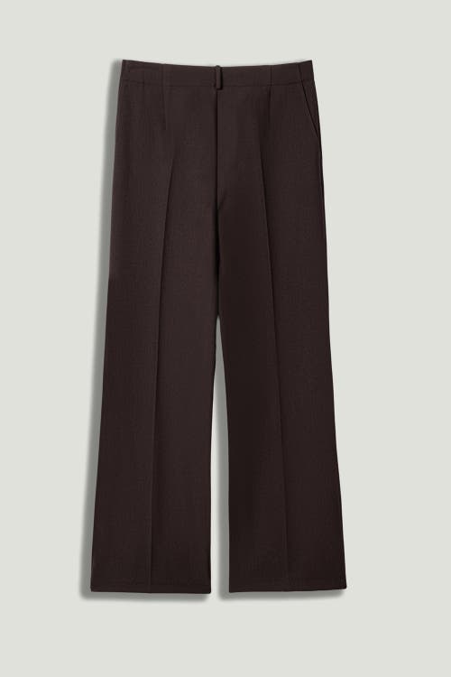 Nocturne Classic Mid-rise Tailored Pants In Brown
