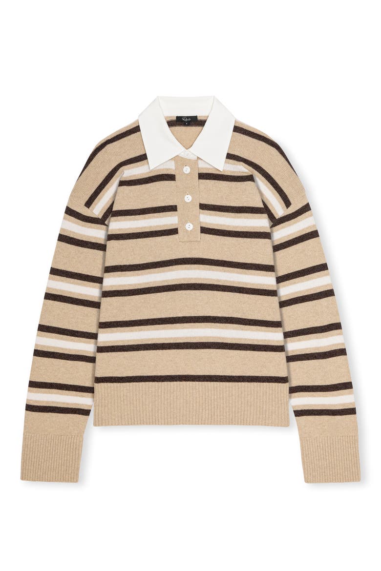 Paxton Stripe Henley Sweater, Alternate, color, HEATHER OAT STRIPE