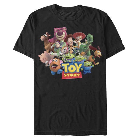 Men's Toy Story Character Logo Scene  Graphic T-Shirt