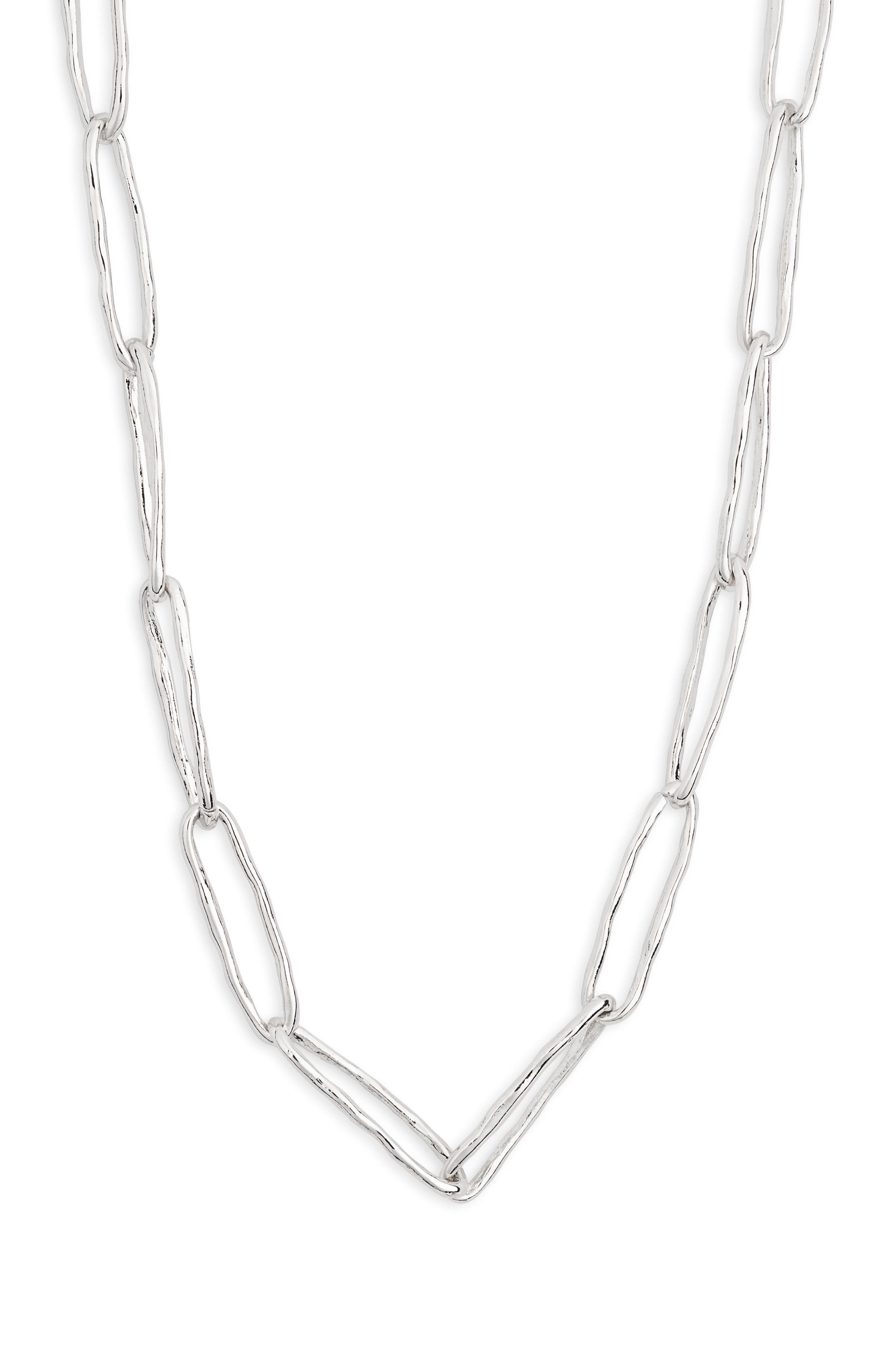 NORDSTROM RACK Paper Clip Chain Necklace