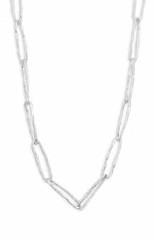 NORDSTROM RACK Paper Clip Chain Necklace