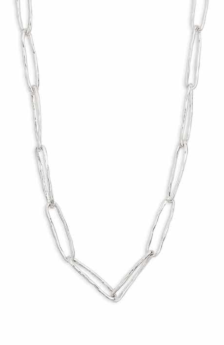 NORDSTROM RACK Paper Clip Chain Necklace